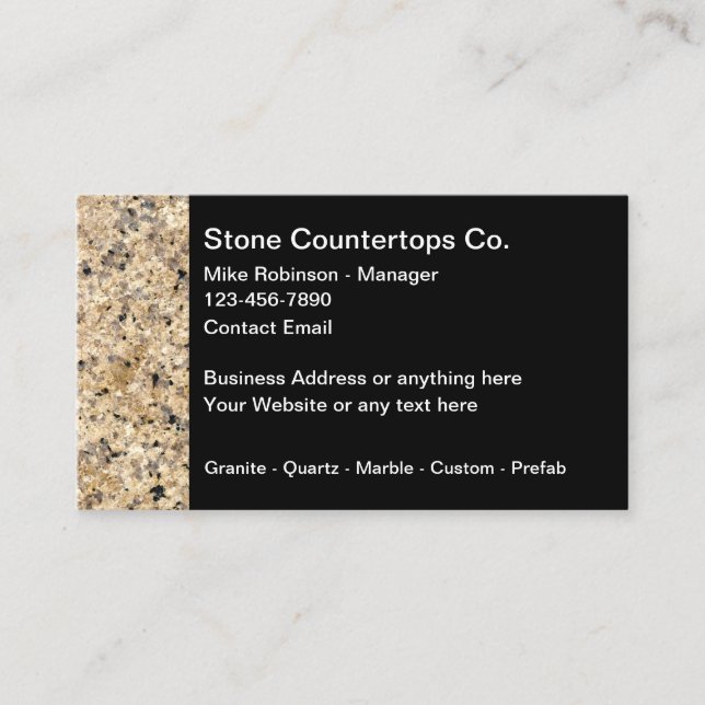 Stone Countertops Business Card (Front)