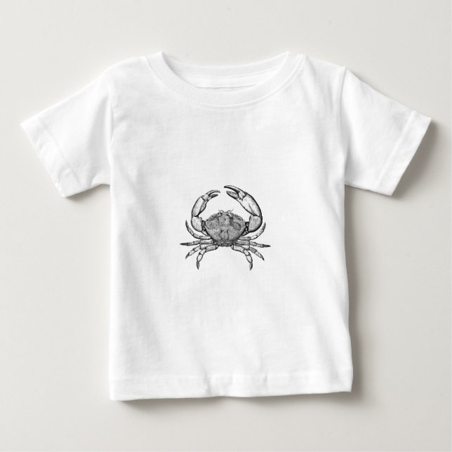 Stone Crab Logo (line art) Baby T-Shirt (Front)