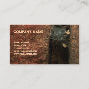 Stone Crack Bricklayer Business Card by GetArtFACTORY at Zazzle