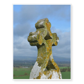 Stone Cross Temporary Tattoos