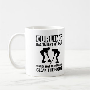 Stone Curling Winter Ice Sport Curler Funny Coffee Mug