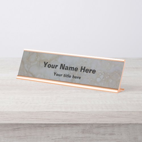 Stone Desk Name Plate