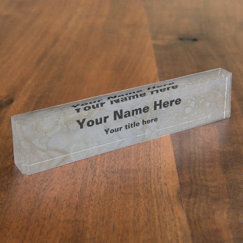 Stone Desk Name Plate