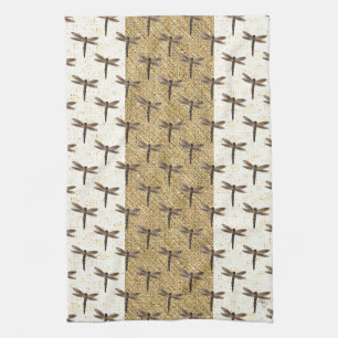 Stone Dragonfly Kitchen Towels