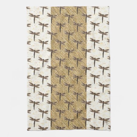 Stone Dragonfly Kitchen Towels