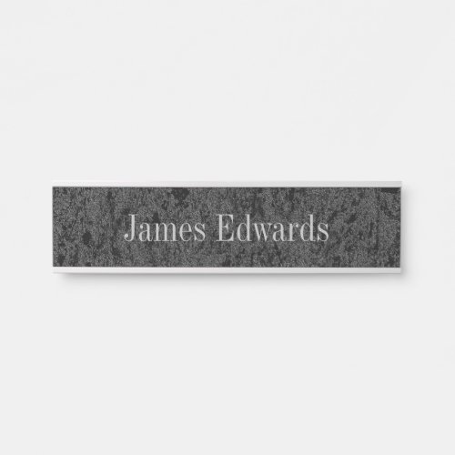Stone Effect Texture Name Plates Desk Signs