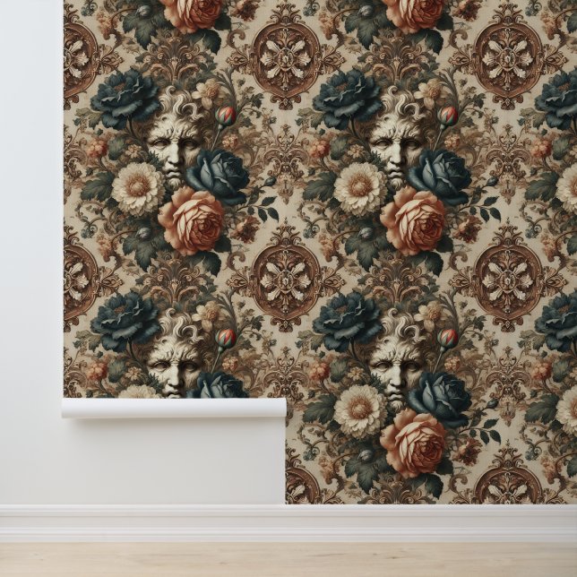 Stone Faces & Tired Nights – Gothic Baroque  Wallpaper (Application)