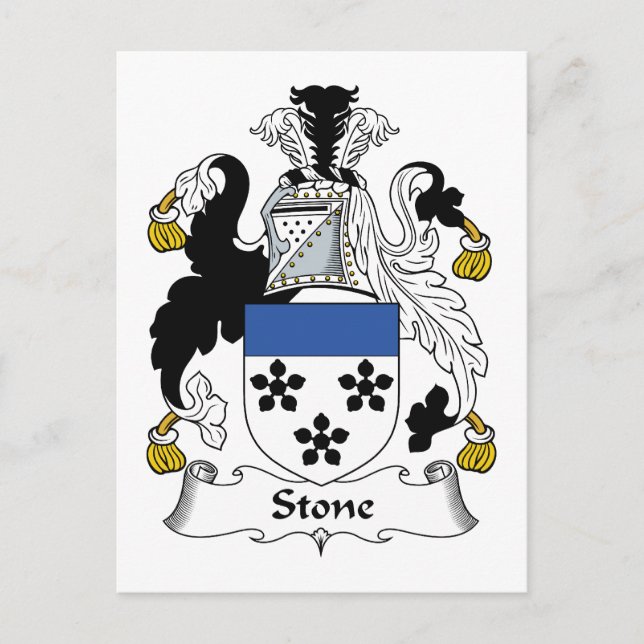 Stone Family Crest Postcard (Front)