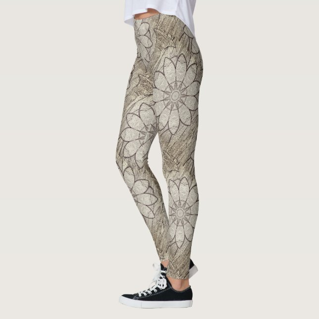 Stone Flowers Leggings (Left)