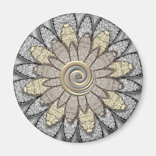 Stone Flowers Magnet (Front)