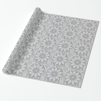 Stone Flowers Wrapping Paper