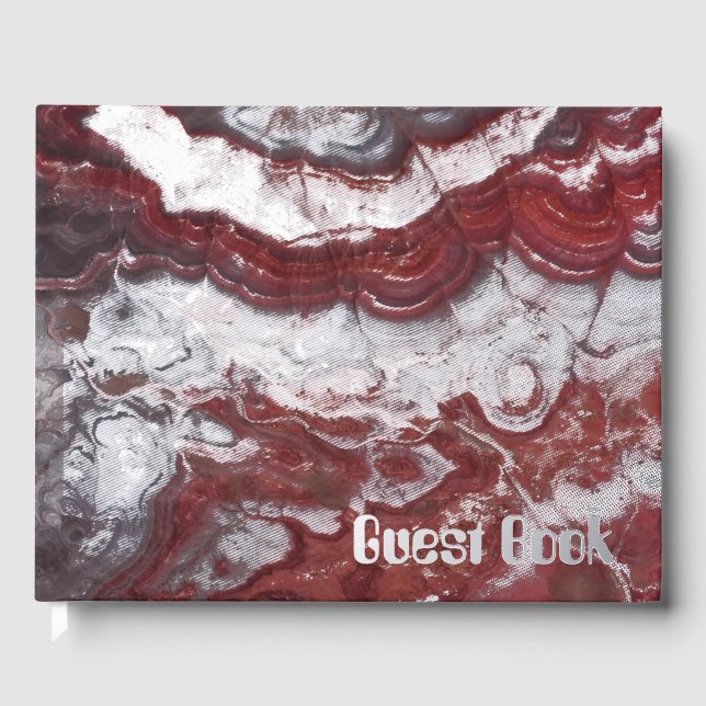 Stone Foil Guest Book (Front)