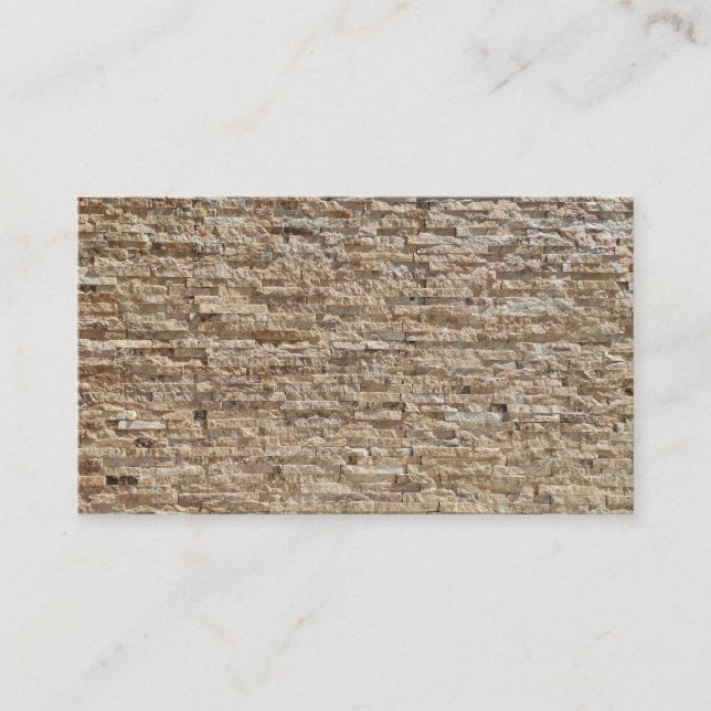 Stone geometric pattern business card (Front)