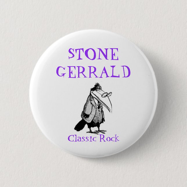 STONE GERRALD, Classic Rock Button (Front)