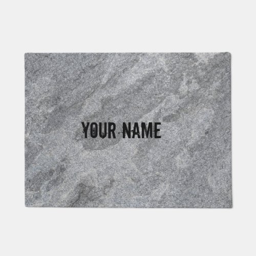 Stone granite structure grey stoneware doormat