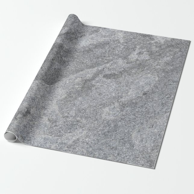Stone granite structure grey stoneware wrapping paper (Unrolled)