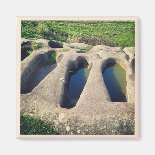Stone Graves,  Heysham Magnet (Front)