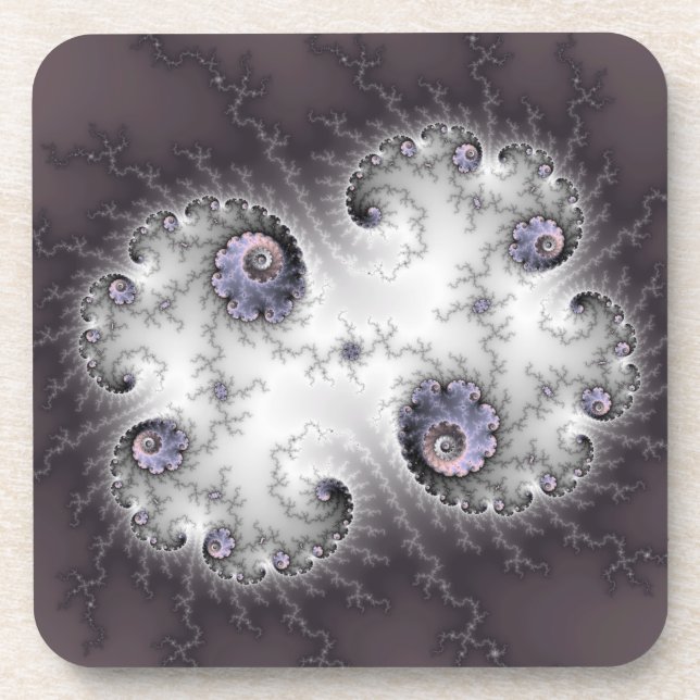 Stone Guardian - Fractal Art Drink Coaster (Front)