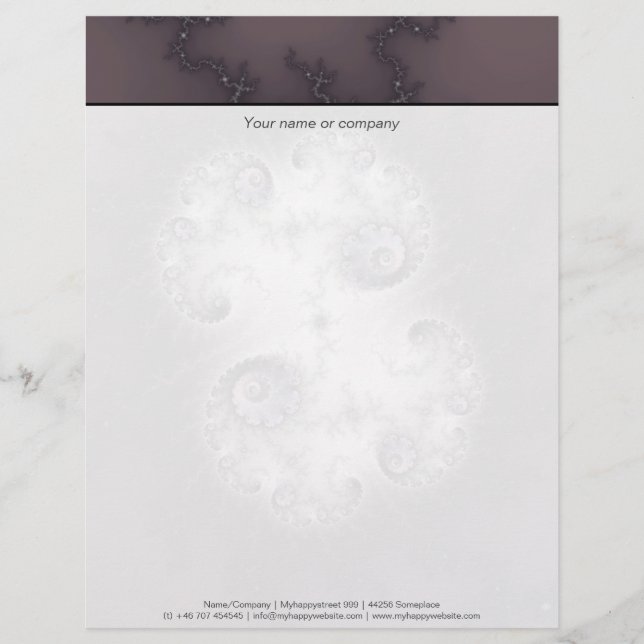 Stone Guardian - Fractal Art Letterhead (Front)