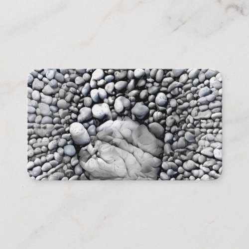 Stone hand business card