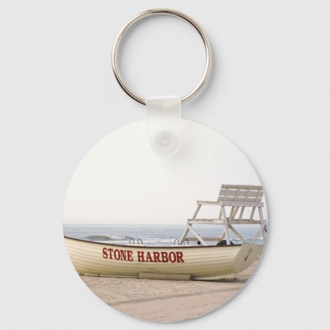 Stone Harbor Boat Keychain (Front)