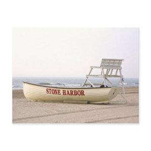 Stone Harbor Boat Postcard