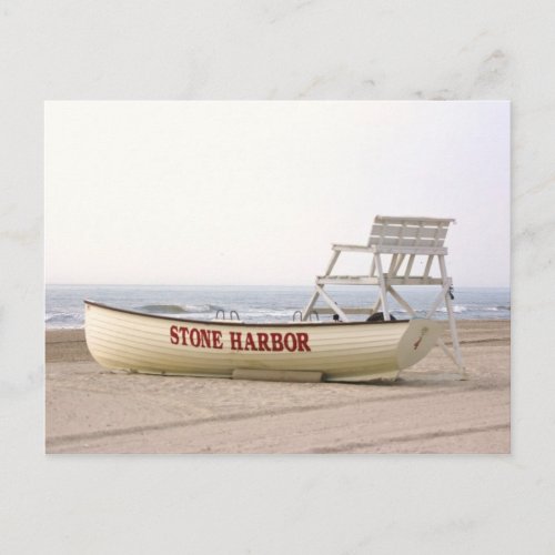 Stone Harbor Boat Postcard