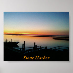 Stone Harbor Dock Print