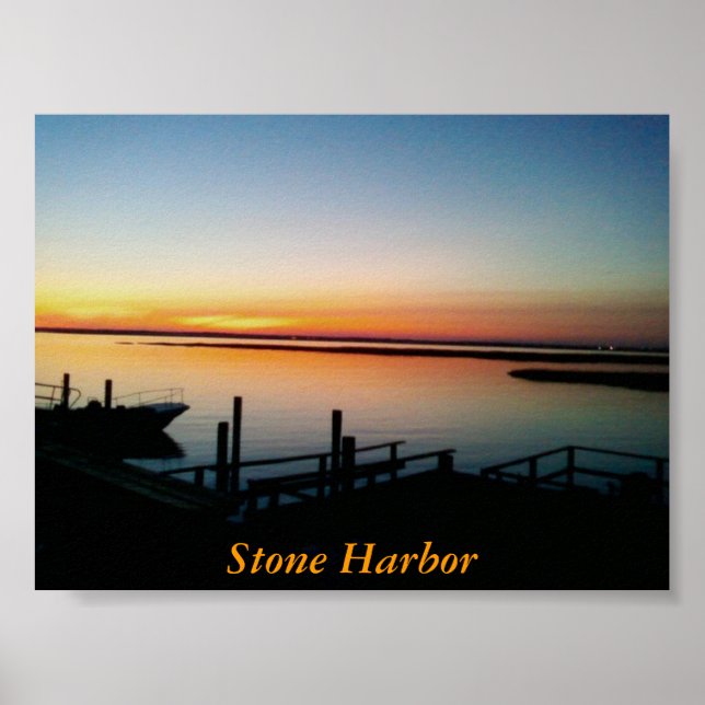 Stone Harbor Dock Print (Front)