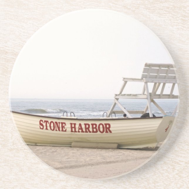 Stone Harbor Lifeguard Boat Coasters (Front)