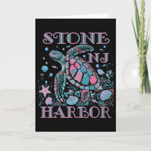 Stone Harbor Nj Turtle Lover Colorful Beach Souven Card
