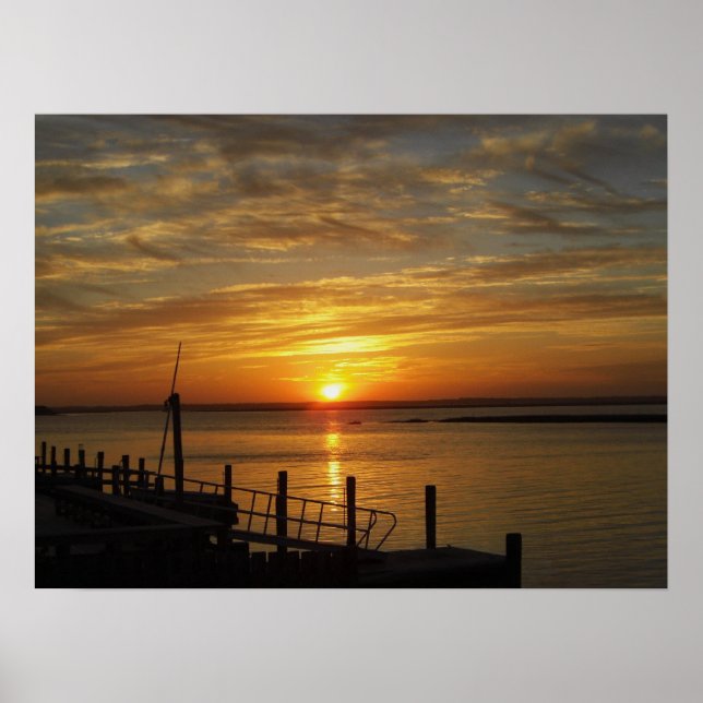 Stone Harbor Sunset Poster (Front)