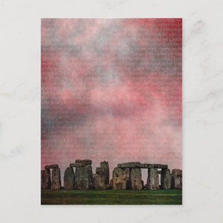 Stone Henge Textural Postcard
