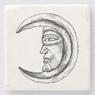 Stone Hilal Crescent Moon Black Coaster
