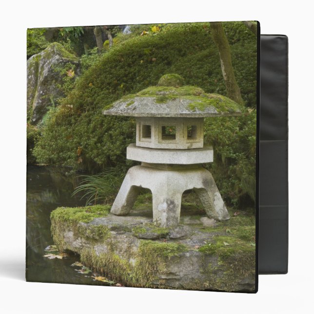 Stone lantern and Heavenly Falls 3 Ring Binder (Front/Inside)