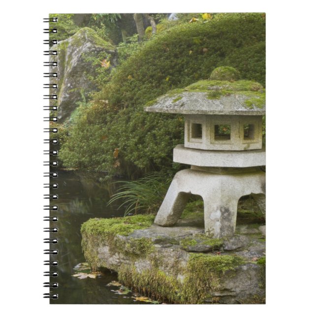Stone lantern and Heavenly Falls Notebook (Front)