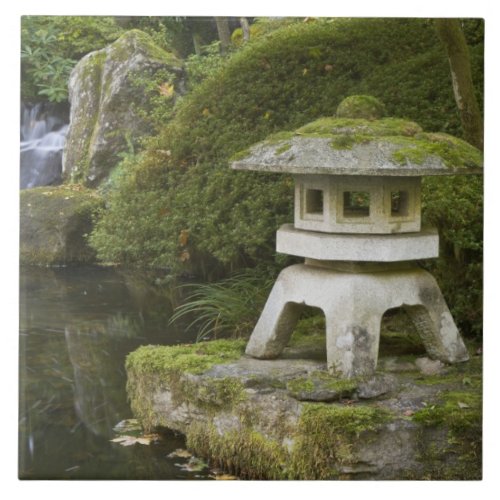 Stone lantern and Heavenly Falls Tile