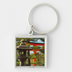 Stone Lantern and Torii Gate Keychain