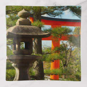 Stone Lantern and Torii Gate Trinket Tray