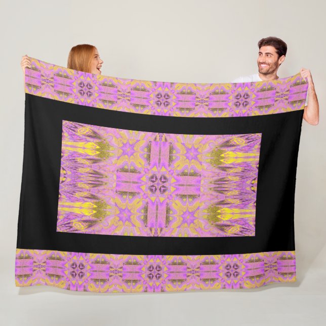 Stone Light Flower 4 Fleece Blanket (In Situ)