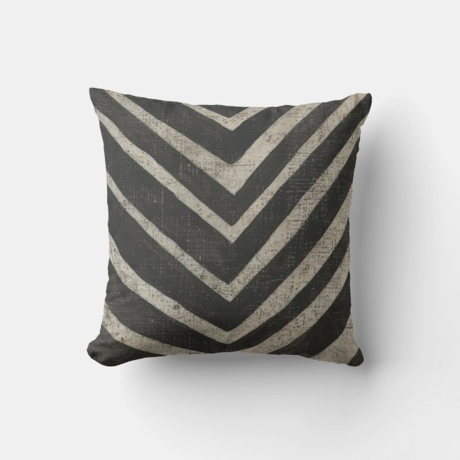 Stone - Lines Throw Pillow (Front)
