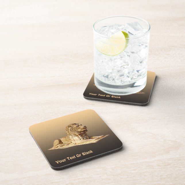 Stone Lion Beverage Coaster (Right Side)