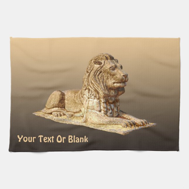 Stone Lion Towel (Horizontal)