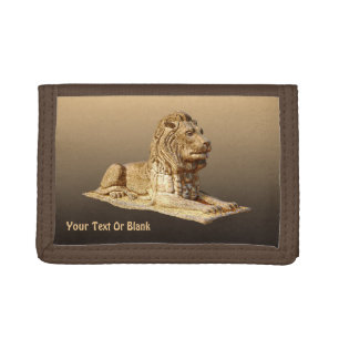Stone Lion Trifold Wallet
