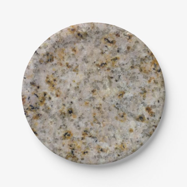 Stone Look - Granite Paper Plates (Front)