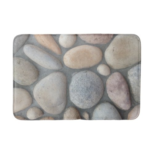 Stone look masonary bath mat