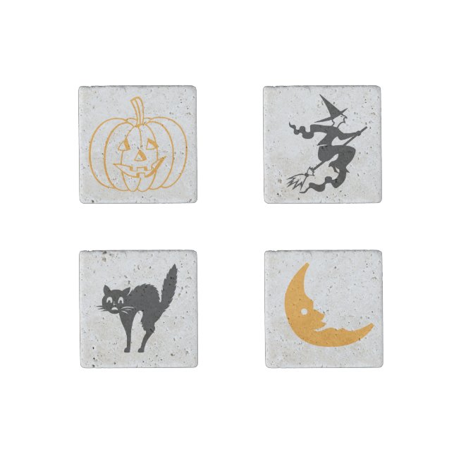 Stone Magnet - Halloween Images (Front)