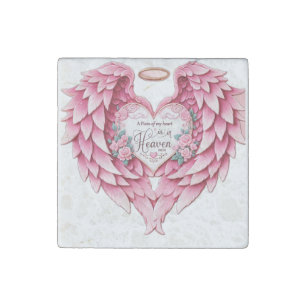Stone Magnet, Memorial Pillow, Heaven, Mom, Angel Magnet