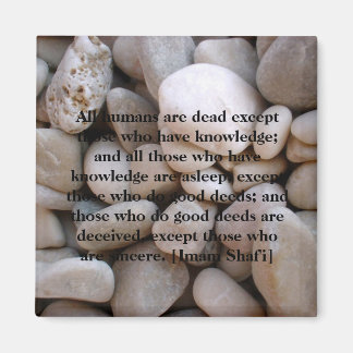 Stone Magnet with Wise Quote