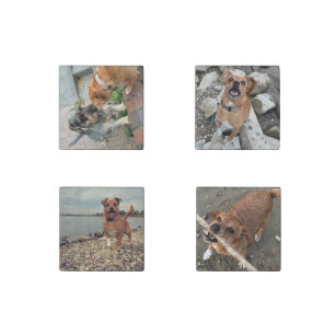 Stone magnet with your Instagram images